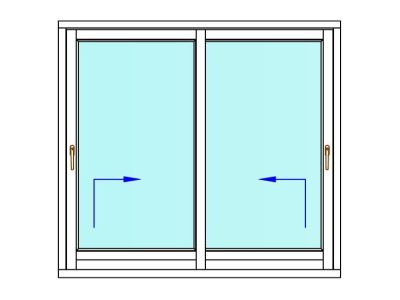 Lift and slide doors HS - Doors opening
