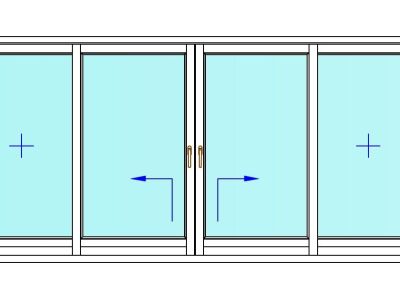 Lift and slide doors HS - Doors opening