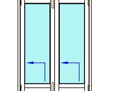 Balcony folding door Bi-fold - Doors opening