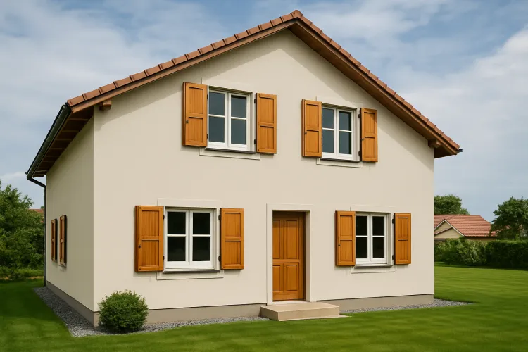 Okiennice drewniane zewnętrzne – jak dobrać kolor do elewacji budynku?
