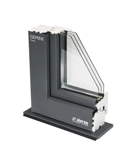 Okna drewniano - aluminiowe Gemini Classic