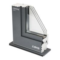 Okna drewniano - aluminiowe Gemini Quadrat