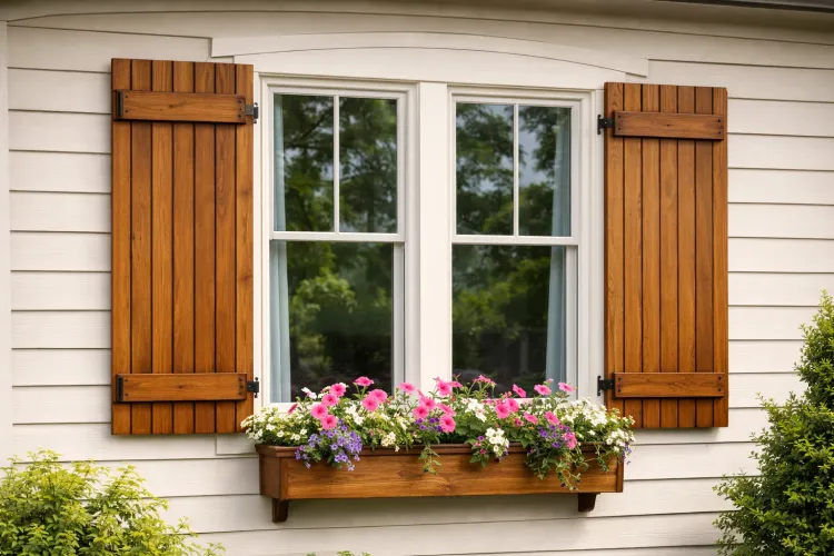 Zewnętrzne okiennice drewniane - czy pomagają obniżyć temperaturę latem?