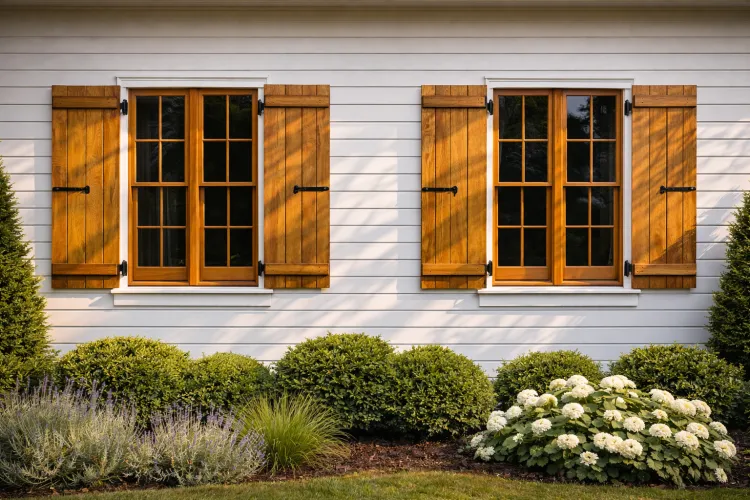 Zewnętrzne okiennice drewniane – czy chronią dom przed przegrzewaniem?